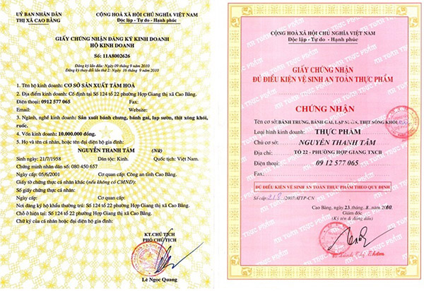 dịch vụ xin cấp Giấy chứng nhận vệ sinh an toàn thực phẩm tại tphcm